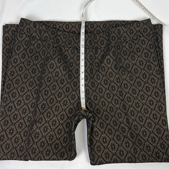 Soft Surroundings Women’s 2X Damask Pull-On Stretch Straight Leg Pant - Picture 7 of 9